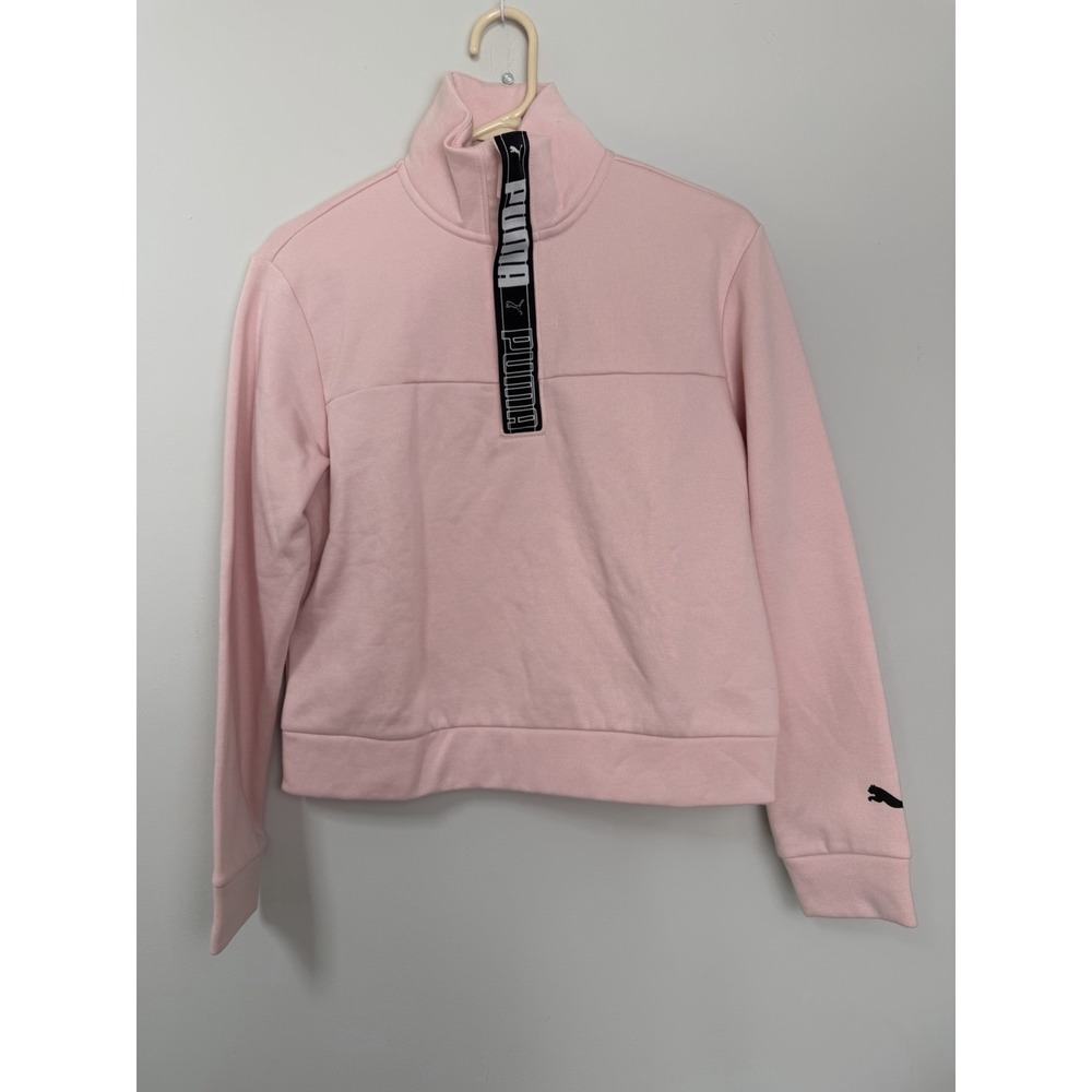 Puma Pathfinder Women's Half Zip Cropped Pullover Sweatshirt‎ Size Small NEW